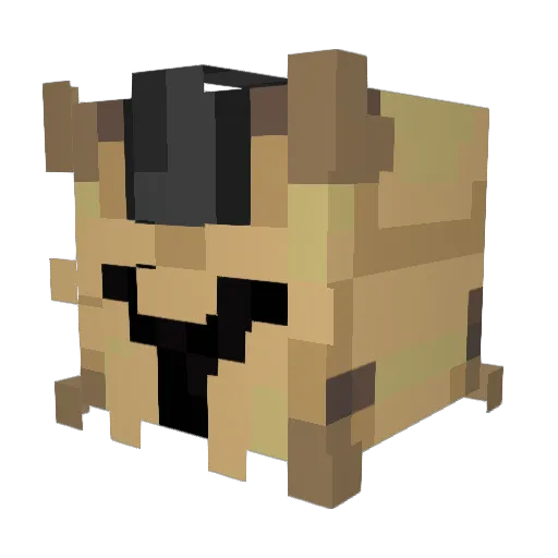 Sha938dow Minecraft avatar head, 3D render