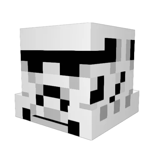ShaDoW_FaCe Minecraft avatar head, 3D render