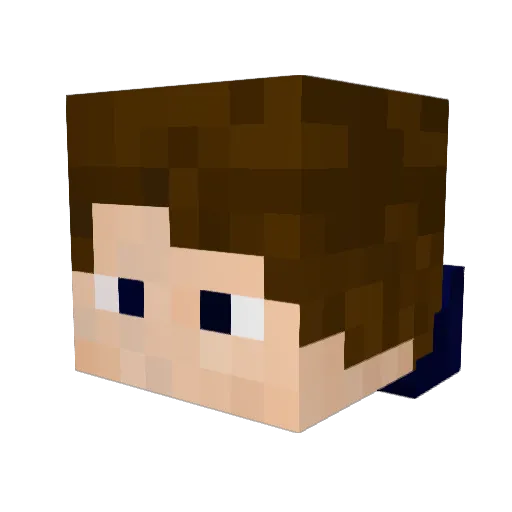 ShaDow_Vip Minecraft avatar head, 3D render