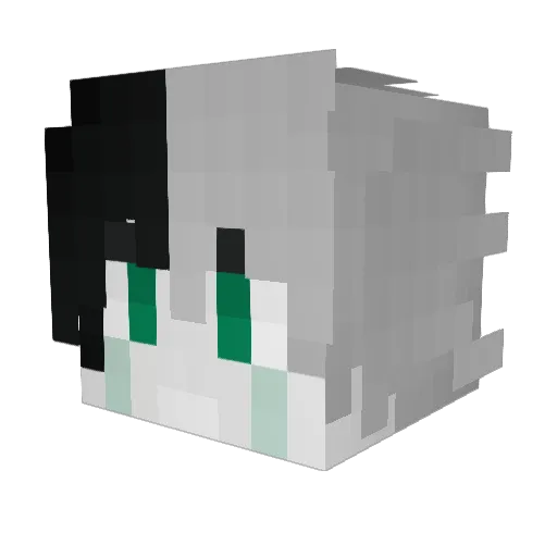 ShaKzy Minecraft avatar head, 3D render