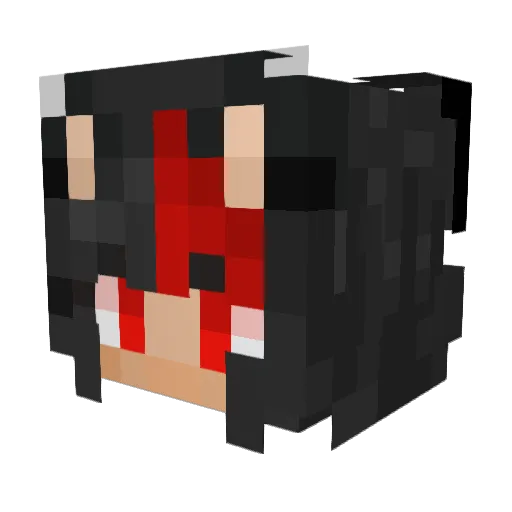 ShaNo_Neko Minecraft avatar head, 3D render