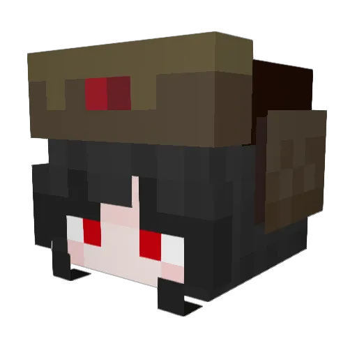 ShaadyWrizz Minecraft avatar head, 3D render