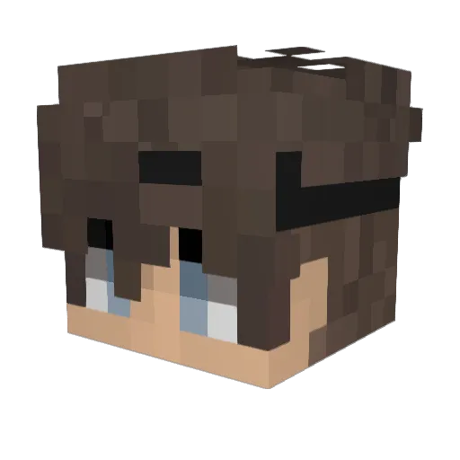 Shaaggyy Minecraft avatar head, 3D render