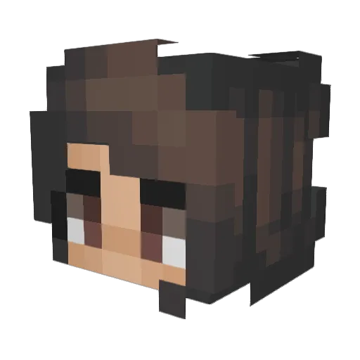 Shaams__ Minecraft avatar head, 3D render