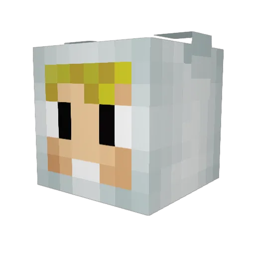 Shabalala Minecraft avatar head, 3D render