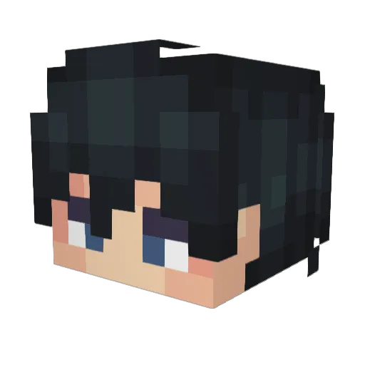 Shabat24 Minecraft avatar head, 3D render