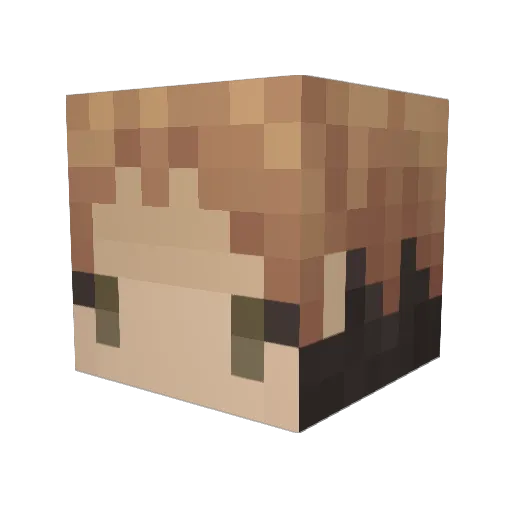 ShabateeN Minecraft avatar head, 3D render
