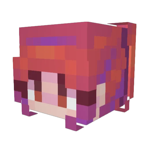 Shabbest Minecraft avatar head, 3D render