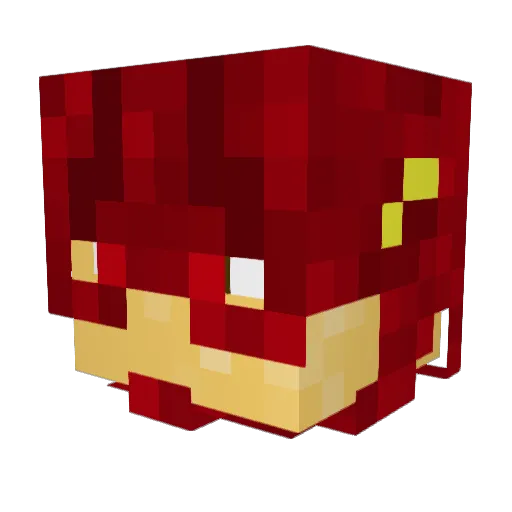 Shabd Minecraft avatar head, 3D render