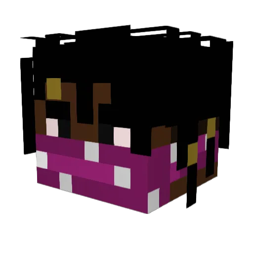 Shabizzal Minecraft avatar head, 3D render