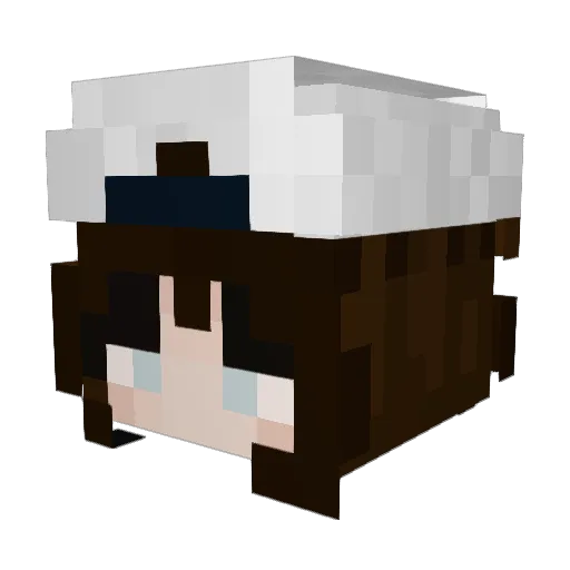 Shablohsh Minecraft avatar head, 3D render