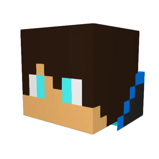 Shablulbar Minecraft avatar head, 3D render