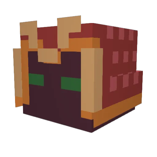 ShaboigenShinobi Minecraft avatar head, 3D render