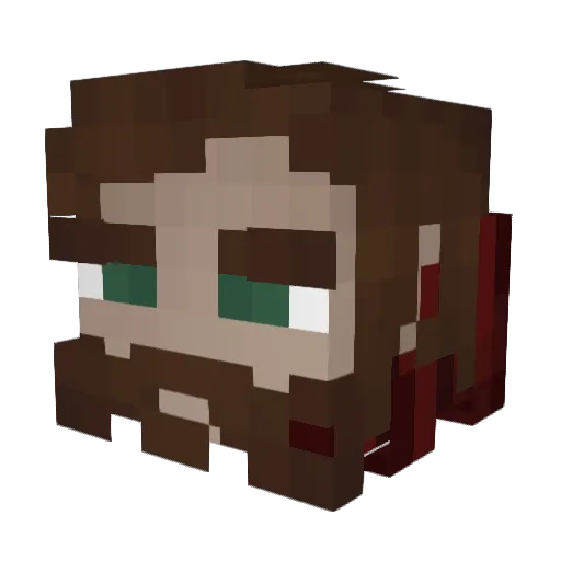 Shabutie2113 Minecraft avatar head, 3D render