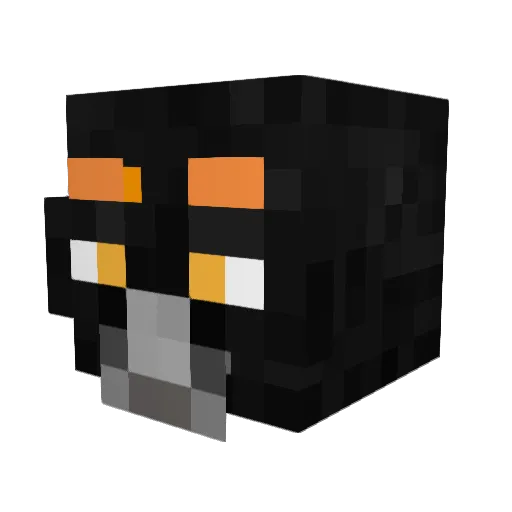 Shabuwa Minecraft avatar head, 3D render