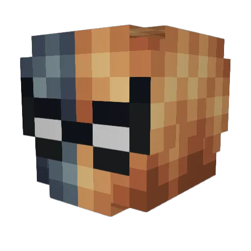 Shabyab Minecraft avatar head, 3D render