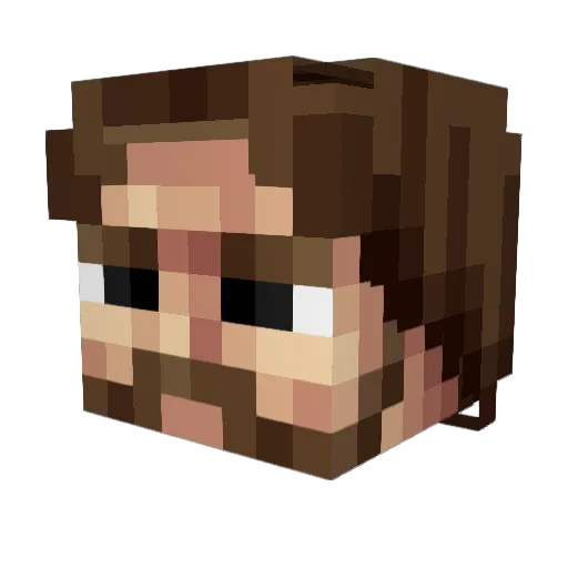 ShabzZz Minecraft avatar head, 3D render