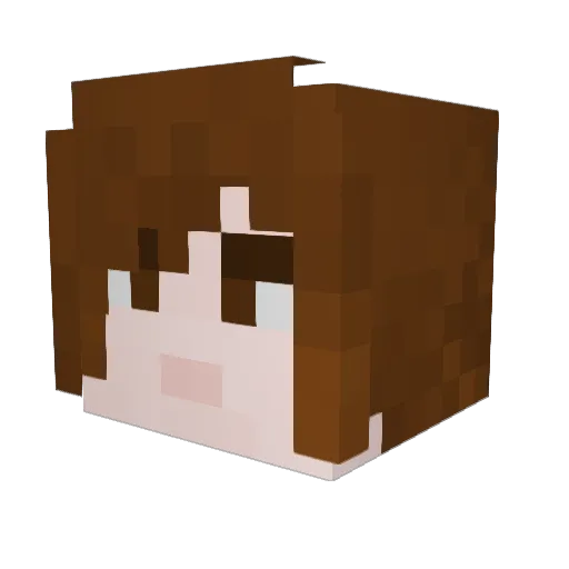 ShackledFounder Minecraft avatar head, 3D render
