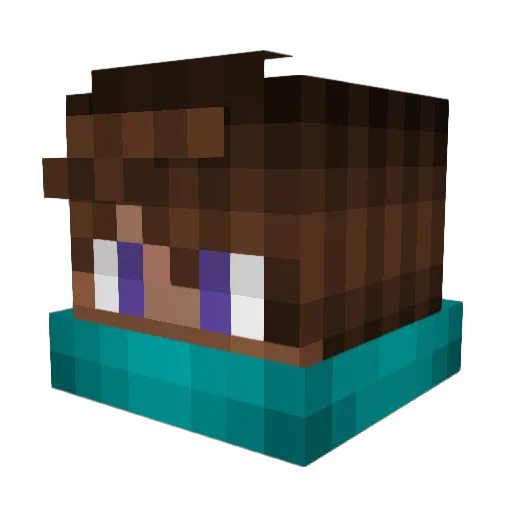 Shaco443 Minecraft avatar head, 3D render