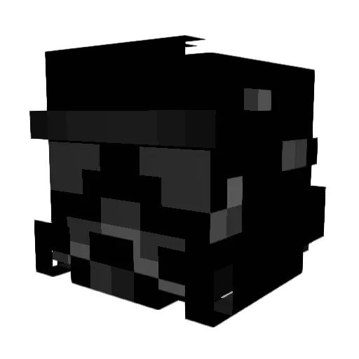 Shacoco Minecraft avatar head, 3D render