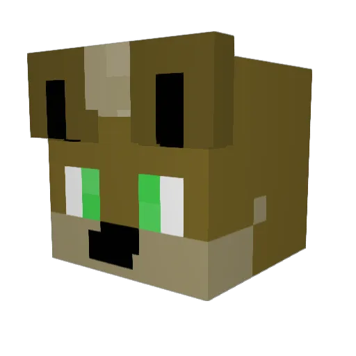 Shad0w987 Minecraft avatar head, 3D render