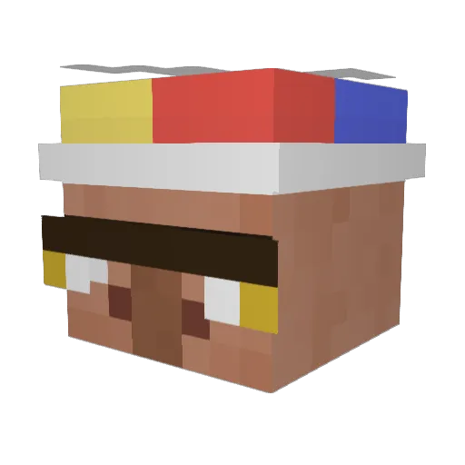 Shad0wGaze3 Minecraft avatar head, 3D render