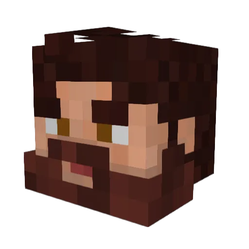 Shad0wKnight98 Minecraft avatar head, 3D render