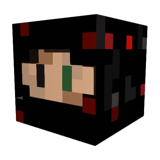 Shad0wOrca Minecraft avatar head, 3D render