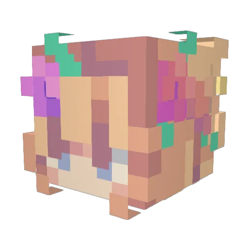 Shad0wShawn Minecraft avatar head, 3D render