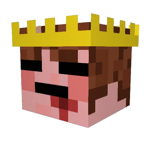 Shad0wblurr Minecraft avatar head, 3D render