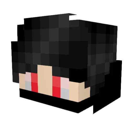Shad0whxnter Minecraft avatar head, 3D render