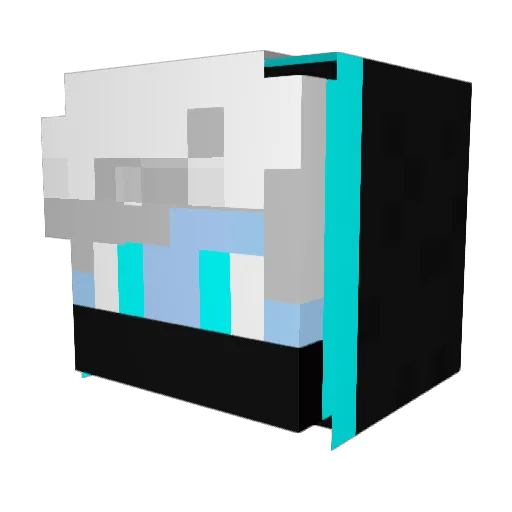 Shad0ws_VLEC Minecraft avatar head, 3D render