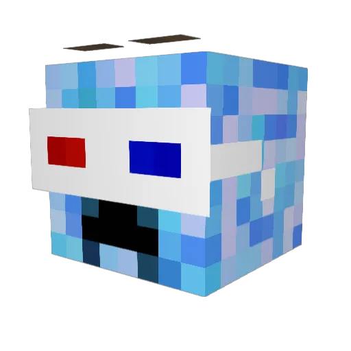Shad131 Minecraft avatar head, 3D render