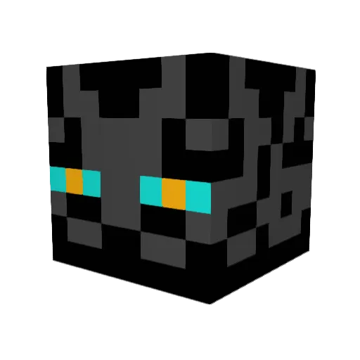 Shad3os Minecraft avatar head, 3D render