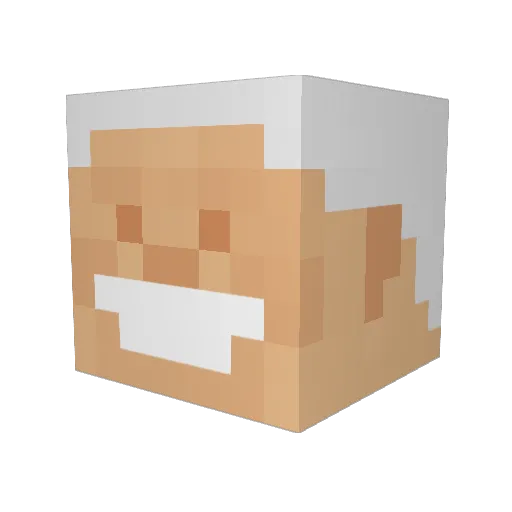 ShadBrerman Minecraft avatar head, 3D render