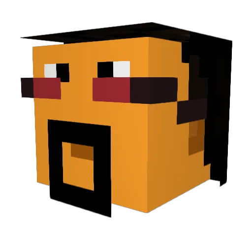 ShadDoogle Minecraft avatar head, 3D render