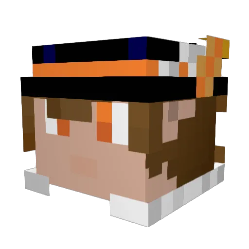 ShadFaydre Minecraft avatar head, 3D render
