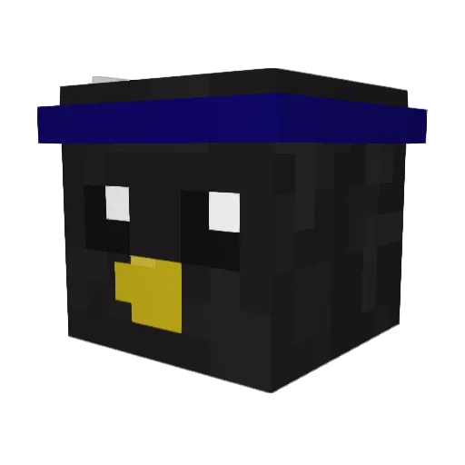 ShadLaken Minecraft avatar head, 3D render