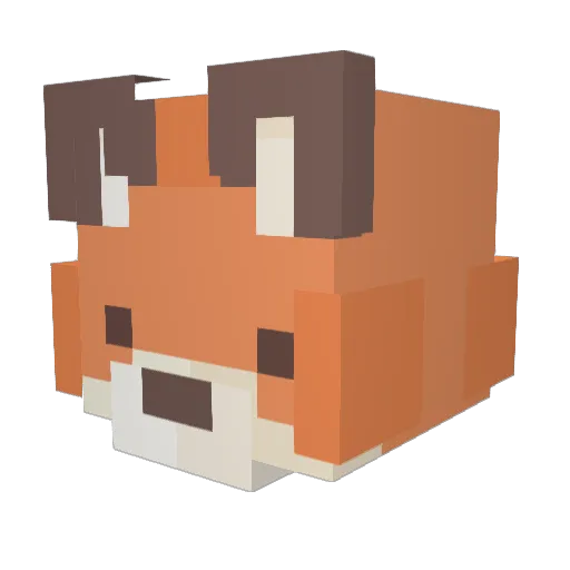 Shadarte Minecraft avatar head, 3D render