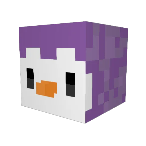 Shaddo2 Minecraft avatar head, 3D render