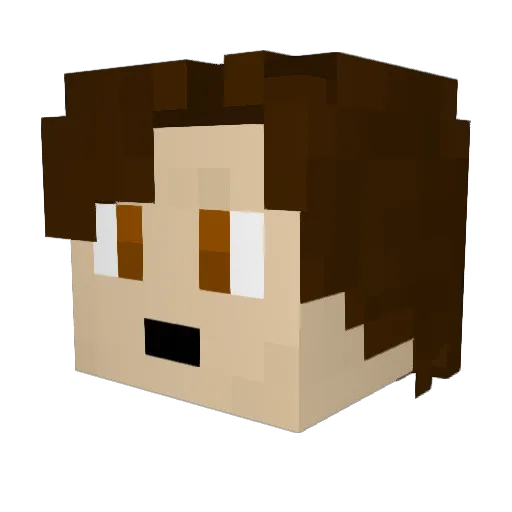 Shaddouken Minecraft avatar head, 3D render