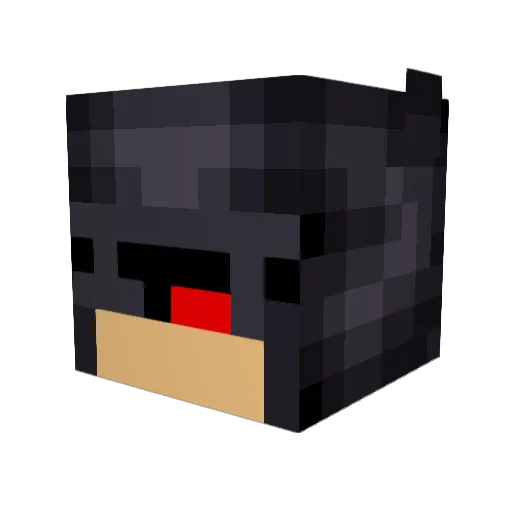Shaddow_runner Minecraft avatar head, 3D render