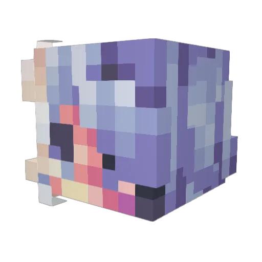 Shade0_0 Minecraft avatar head, 3D render