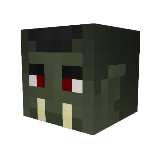 Shade2467 Minecraft avatar head, 3D render