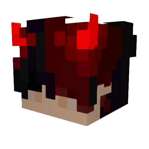 ShadeDegilim Minecraft avatar head, 3D render