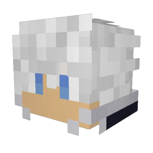 ShadeFell Minecraft avatar head, 3D render