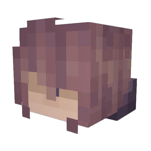 ShadeGlass Minecraft avatar head, 3D render