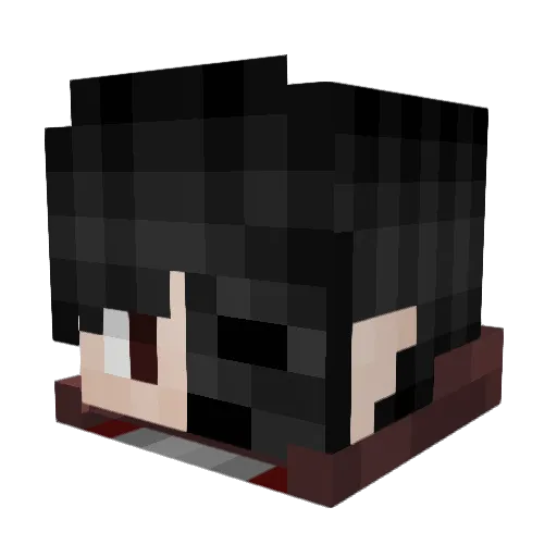 ShadeOfAcedia Minecraft avatar head, 3D render