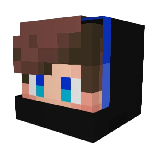 ShadeS3 Minecraft avatar head, 3D render