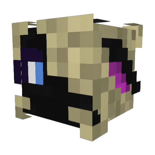 Shade_Official Minecraft avatar head, 3D render